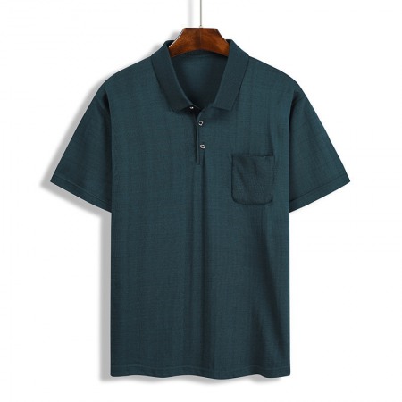 Summer Hedging T-Shirt Solid Color Base Breathable Men's T-Shirt